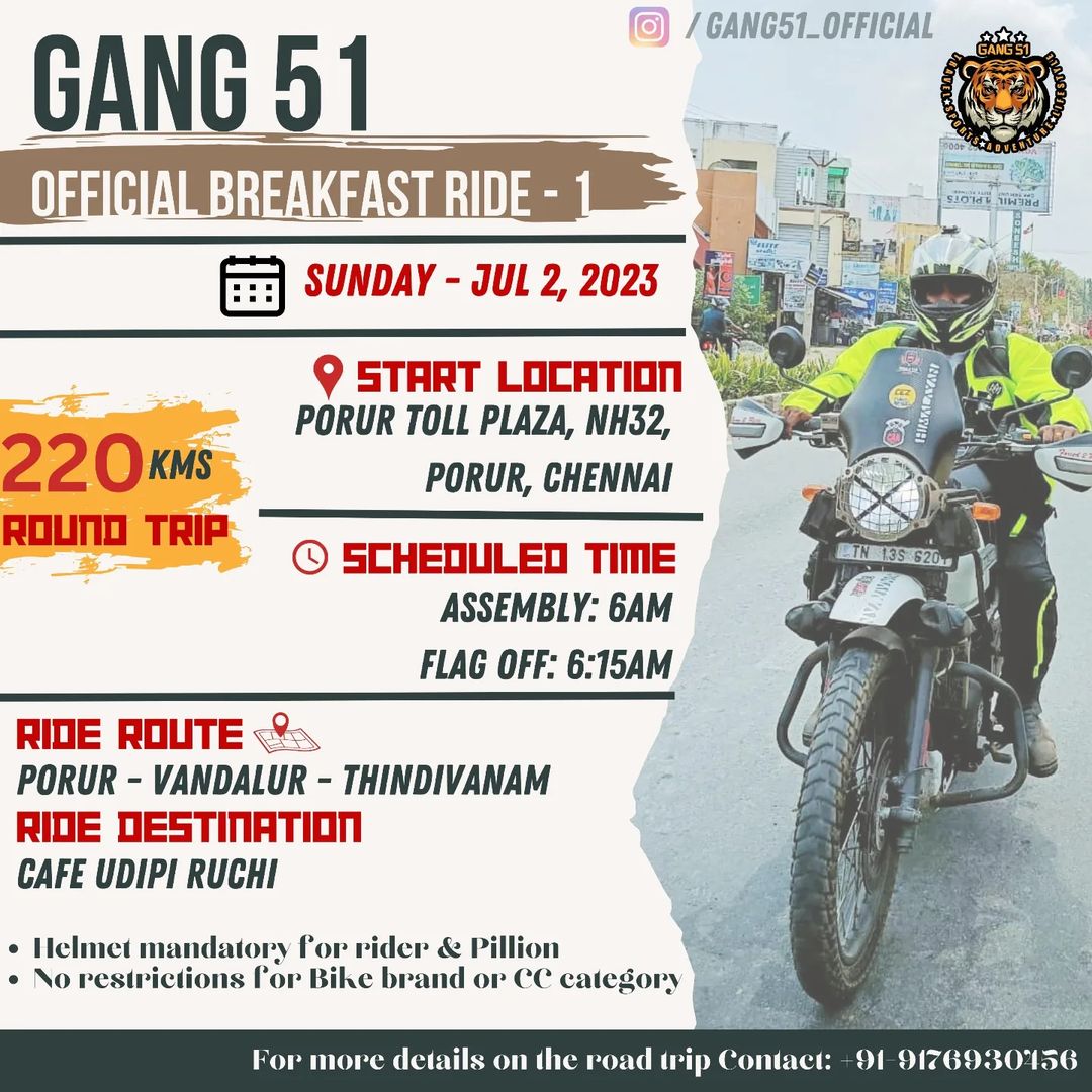 Road Trip 1 – Breakfast Ride